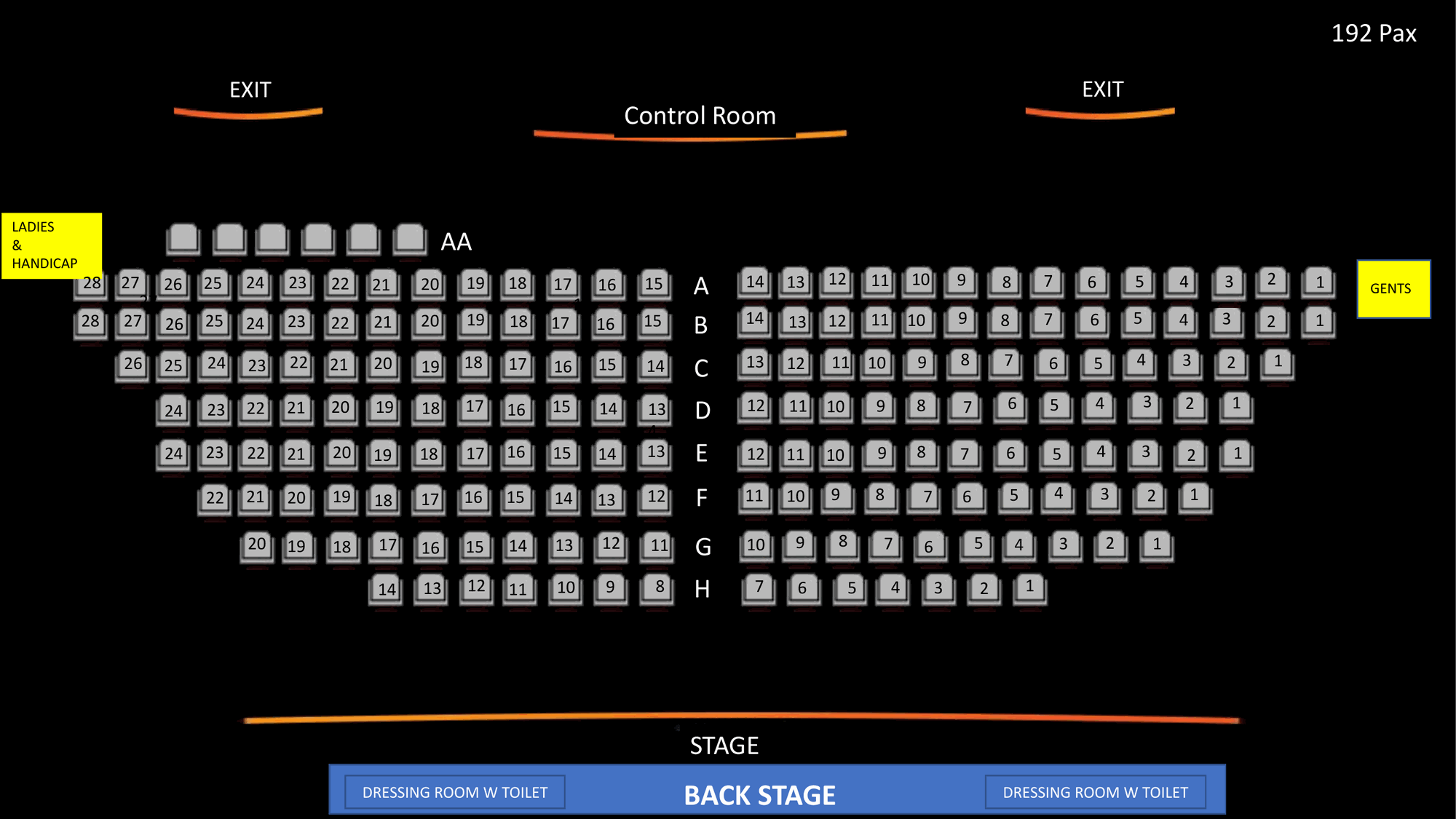 Auditorium seating plan